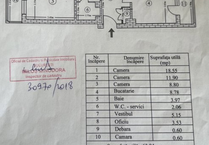 Dristor - 3 camere dec, 2 bai, 3/4, necesita renovare - comision 0%