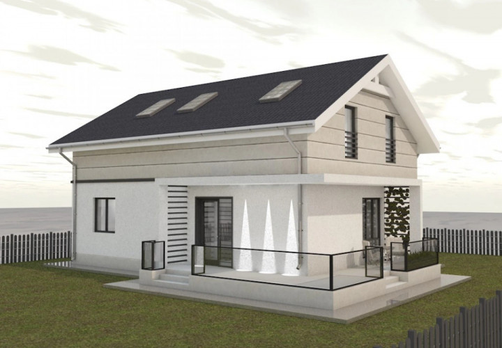 Teren cu proiect de casa in Ciorogarla-Ilfov 655 mp,0%comision