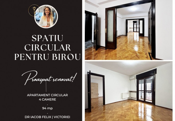 Spatiu de birou circular | 4 camere | 94 mp | Str. Dr. Iacob Felix